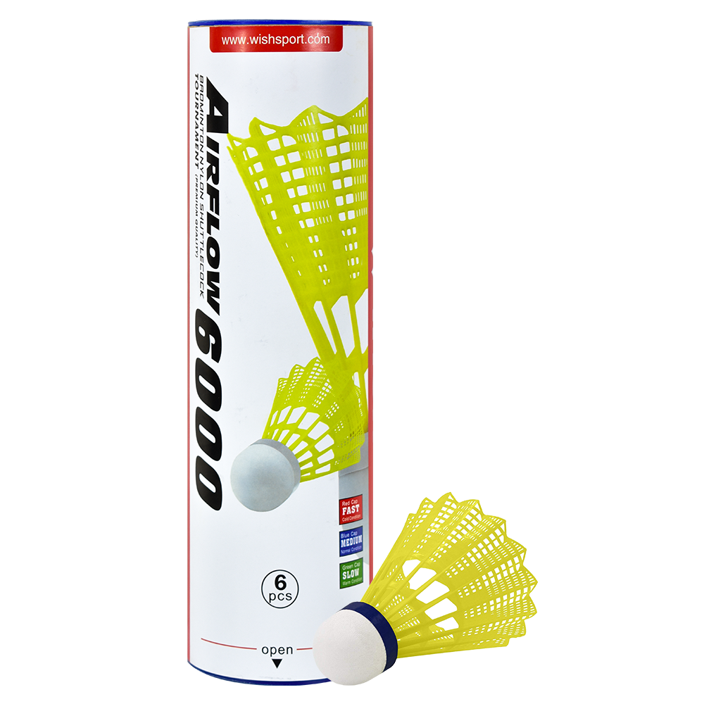 Airflow 6000 Badminton Tournament Shuttlecock - Yellow