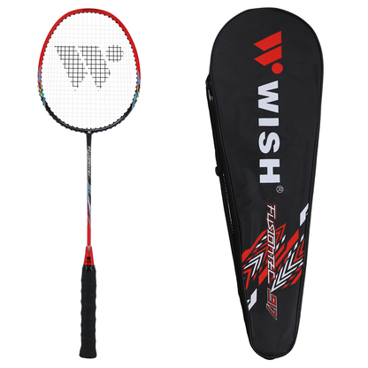 FusionTec 917 Badminton Racket - Black Red