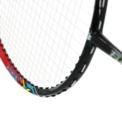 FusionTec 917 Badminton Racket - Black Red